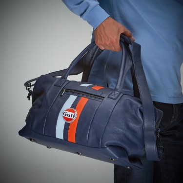 Gulf Leather Travel bag navy medium