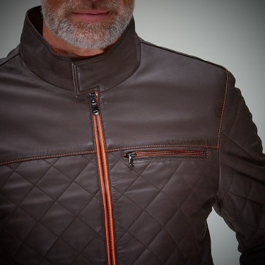 Belrose contrast espresso-orange