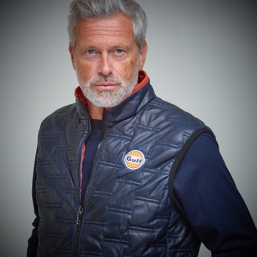 Gulf Leather Bubble Vest navy