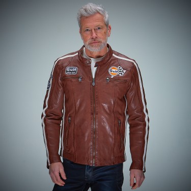 125 Gulf Vintage Race Jacket cognac