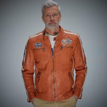 125 Gulf Vintage Race Jacket orange